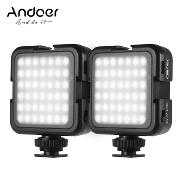 

Andoer 6000K Dimmable 42pcs Beads LED Video Lights Photographing Lighting with Cold Shoe for Canon Nikon Sony DSLR Cameras