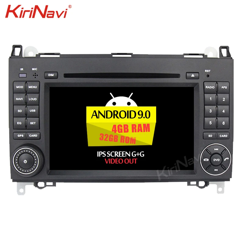 KiriNavi сенсорный экран 7 ''Android 9,0 автомобильный Радио навигатор для Mercedes Benz B200 CLK W203 S203 C180 C200 C209 W209 C208 W208