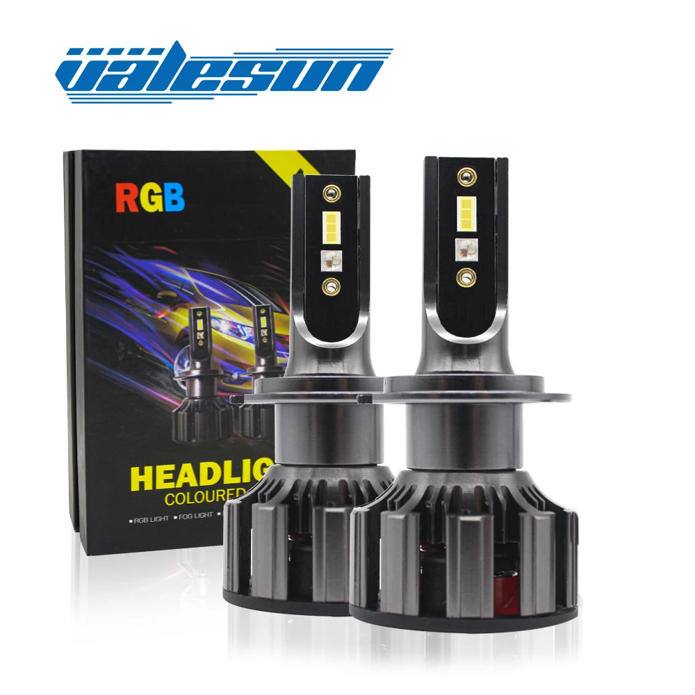 

Valesun LED Car Bulb RGB Changing with Musical Rhythm 12V Canbus Bluetooth Remote Control Canbus Error Free