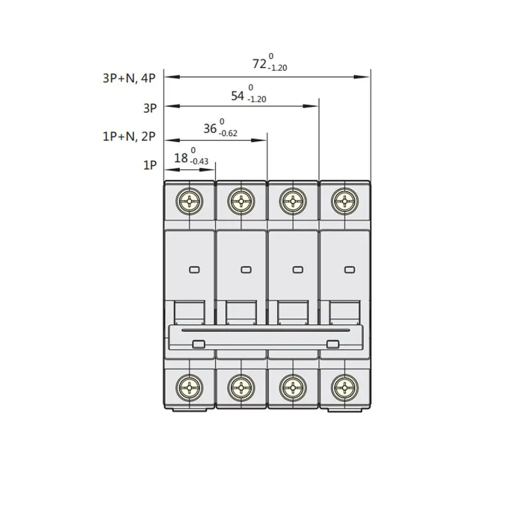 CHINT NXB-63 DZ30 DZ40 EPN DPN TPN 1P 2P 3P 4P AC 230/400V Circuit Breaker DIN Rail Mounting Miniature Household Air Switch