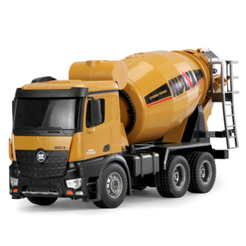 2.4G 46cm Large Alloy Concrete Mixer 1:14 10CH Big Size RC Engineering Truck  Automatic Unloading 360 Degree Rotation Flips Car 4