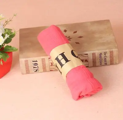 peach red 10 шт., Женский хлопковый однотонный шарф, летняя Пашмина, шали и палантины, мягкие, большие размеры, женский платок, мусульманский хиджаб, палантины, головные шарфы - Цвет: peach red