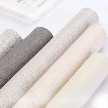 

Silk PVC Self adhesive Wallpaper Furniture Renovation Stickers Waterproof Kitchen Cabinets Wardrobe Door Wood Decorative Film