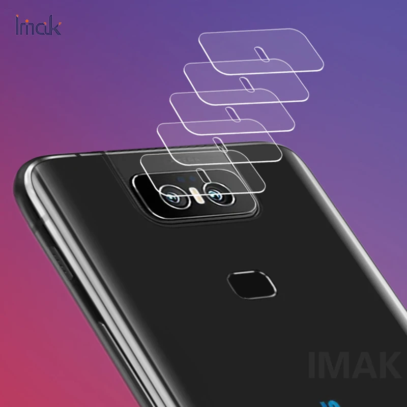 Пленка для объектива камеры Asus ZenFone 6 ZS630KL покрытие из закаленного стекла тонкая