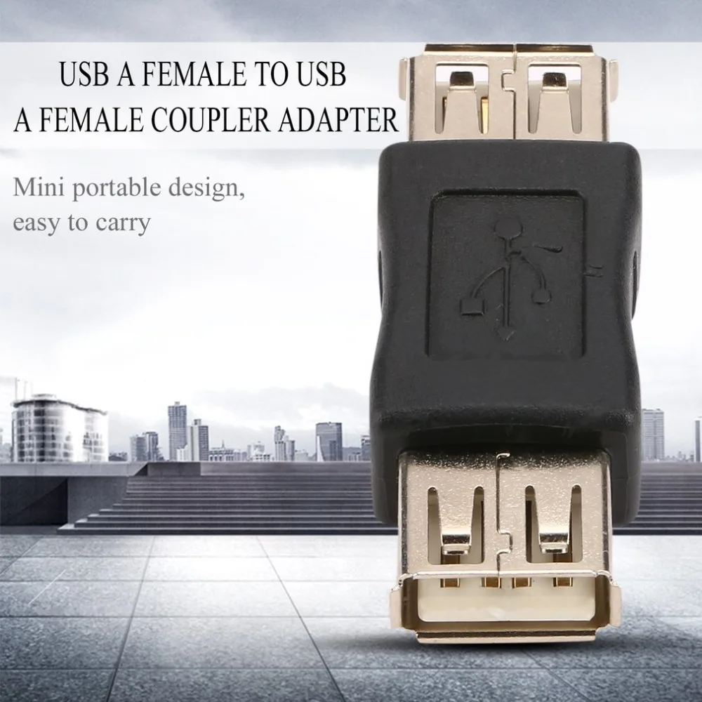 USB 2.0 Type A Female to Female Coupler USB Adapter Connector to F / F Converter Application in Lighting