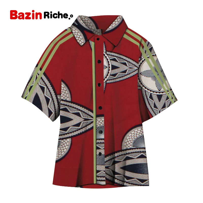 Новые рубашки для мальчиков, топы Bazin Riche, футболка Анкара с восковым принтом в африканском стиле, хлопковая рубашка для мальчиков, детская одежда в африканском стиле, WYT380