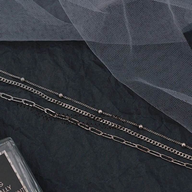 Mewanry 925 Sterling Silver Necklace for Women New Trend Elegant Vintage Party Multilayer Clavicle Chain Jewelry Birthday Gifts - Image 6