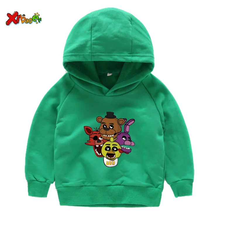 Толстовки с капюшоном для маленьких девочек модная футболка arale, свитер г. Новая милая детская одежда с длинными рукавами на зиму, весну и осень, размер 4 t - Цвет: hoodie green