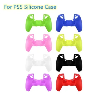 

Silicone Case Skin Protective Cover Joystick Thumb Stick Grips Anti-Slip Cap For S-ony PlayStation PS5 Controller Game Accessory