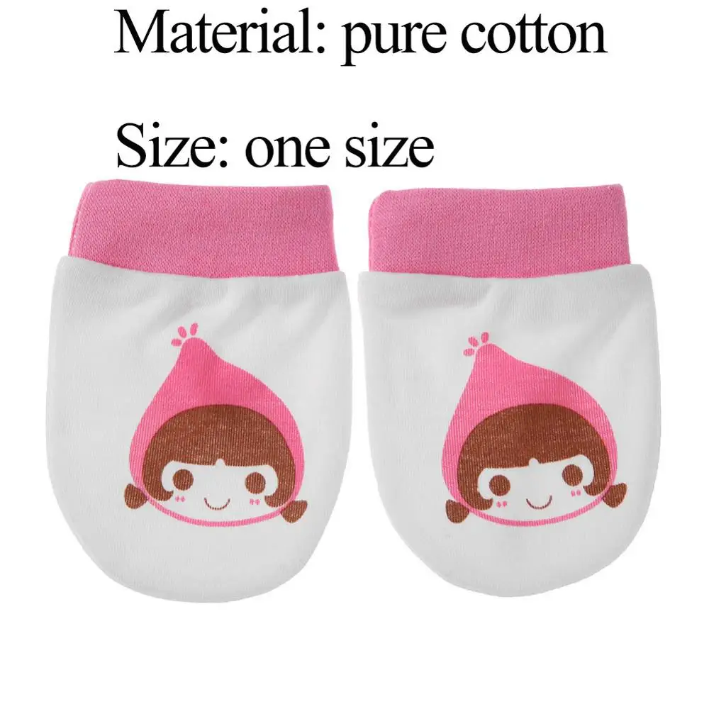 1pair B6 1/5 пар перчаток для новорожденных, зимние хлопковые перчатки, всесезонные мягкие защитные перчатки для детей, варежки для мальчиков и девочек с защитой от царапин - Цвет: 1pair B6