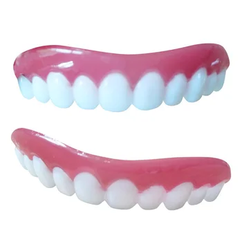 

2020 New Temporary Face Teeth Denture Upper Comfort Braces Simulated Cosmetic Veneers for Snap on Instant Smile High Quality