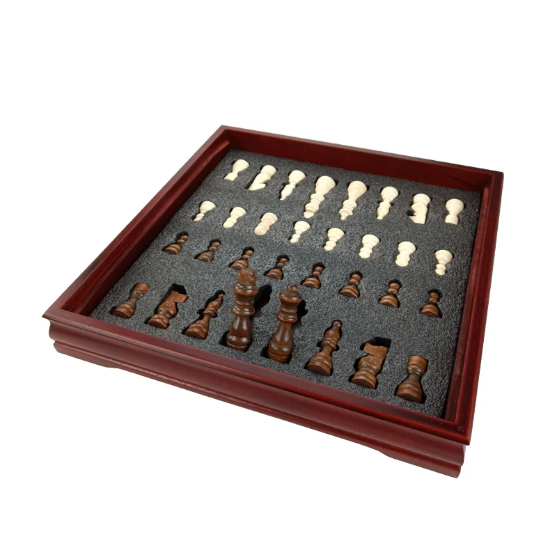 New Pattern Chess Pieces Wood Wood Coffee Table Professional Chess Board Family Games Chess Set Traditional Games Yernea - Image 5