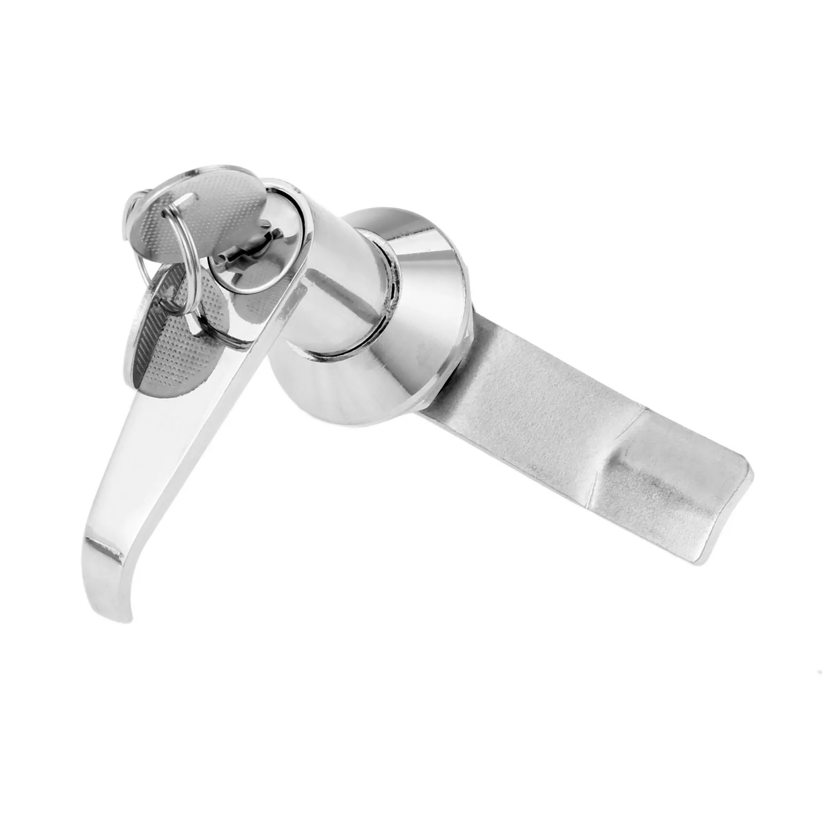 Description Picture 5 of itemZinc Alloy 76mm Handle Panel Mount Cam Lock For Cabinet Door Mailbox Cupboard Distribution Box+2Pcs Keys +Locking Plate Hardware