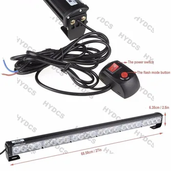 

CYAN SOIL BAY 27" 24 LED Warning Emergency Light Hazard Advisor Flash Strobe Light bar Green 12V