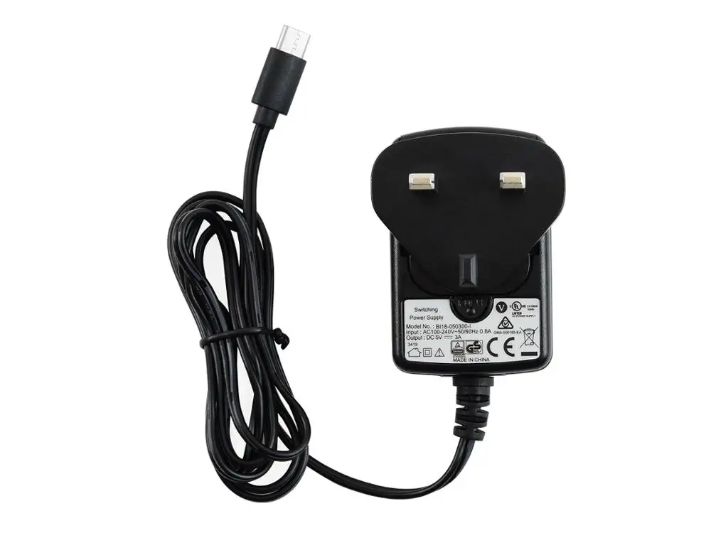 Raspberry Pi 4 USB-C США/ЕС/разъем блока питания для Великобритании, 5 В/3A, сертификация безопасности, Мульти Защита
