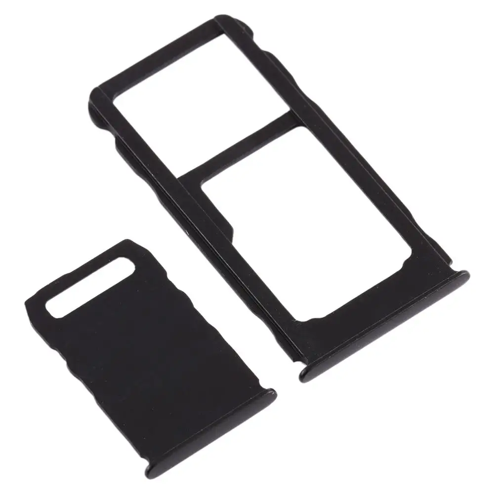 Черный Лоток для sim-карт+ лоток для карт памяти Micro SD для Nokia 3,1 Plus - Цвет: Черный