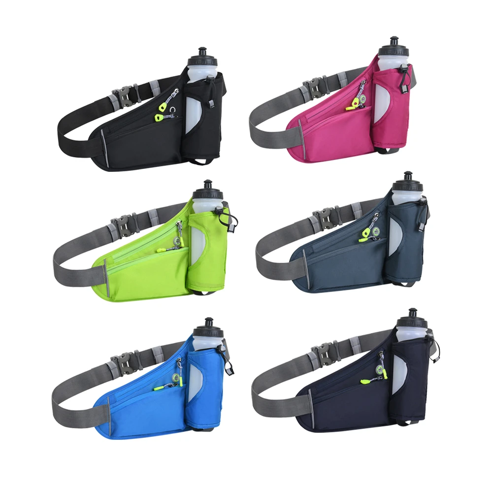 Riñonera para correr para hombre y mujer, bolsa para botella de agua para acampar al aire libre, senderismo, Fitness, cinturón de ciclismo, riñoneras deportivas de viaje|Bolsos para correr| AliExpress