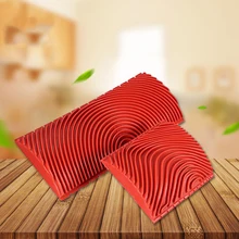 Rubber Paint Roller Cylinder Imitation Wood Grain Brush Wall Texture Art DIY Painting Tool Set