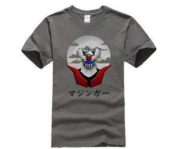 

Casual T Shirts Mazinger Z Male Natural Cotton Short Sleeve Shirts Comfortable Men's Cartoon Funny Tees