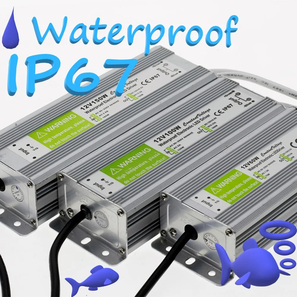 12V источник питания трансформаторы для освещения AC 110 220 V адаптер DC открытый