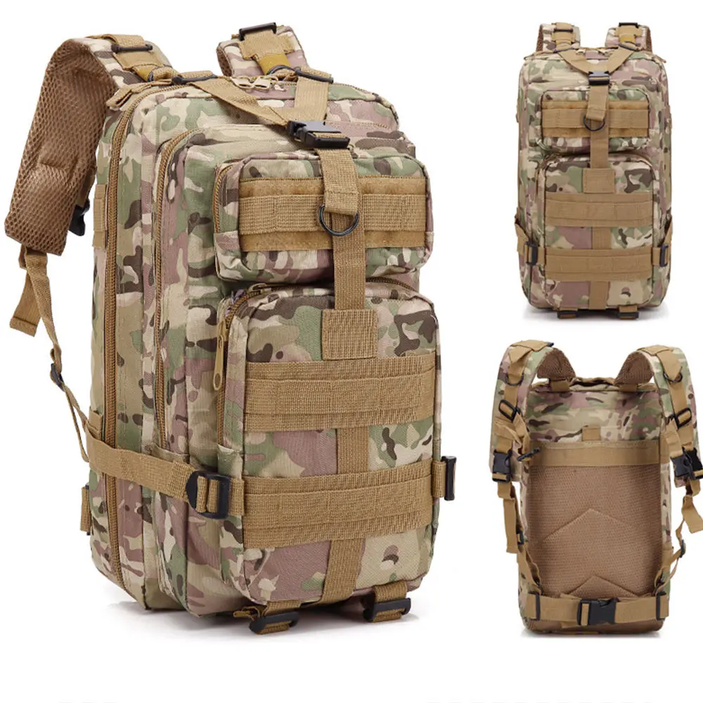 30L 6 Color Tactical Backpack Camping Hiking Trekking Travel Mountain Bag Military Rucksack Tactical Bag - Цвет: CP