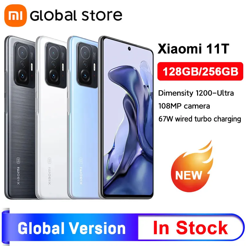 Global Version Xiaomi 11T 128GB/256GB MediaTek Dimensity 1200