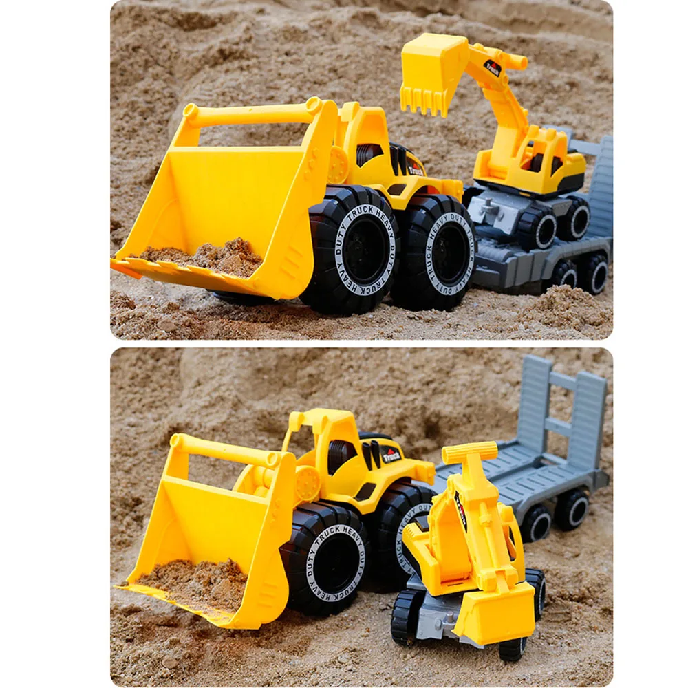 Baby Shining Toy Car Engineering Car Excavator Model Tractor Toy Dump Truck Model Classic Toy Vehicles Mini Gift for Boy