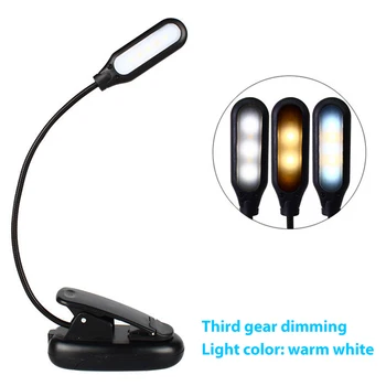 

Led Book Light Mini Clip-On Flexible Bright LED Lamp Light Book Reading Lamp For Travel Bedroom Book Reader Students Gifts