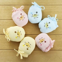 Детские перчатки против царапин защита на Кроватку Новорожденного лица царапающиеся Хлопковые варежки для мальчиков и девочек детские перчатки для рук хлопок 0-6 м Лот аксессуары