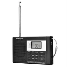 Светодиодный Радио Колонки портативный FM/AM радио mw и SW плеер цифровой мини радио Многофункциональный портативный стерео FM радио RD. 1032