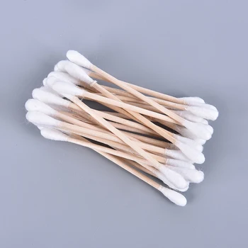 

100pcs/ Pack Double Head Cotton Swab Women Makeup Bamboo Cotton Buds Eyeshaow Blending Tool For Nose Ears Cleaning Tools