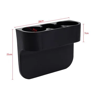 

Car Front Seat Seam Wedge Cup Phone Drink Holder Stand Inner Storage Box Mount