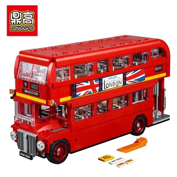 

1266 1686 pieces of City Creator London bus brick toys compatible with 10258 21045 Mini children's birthday gift