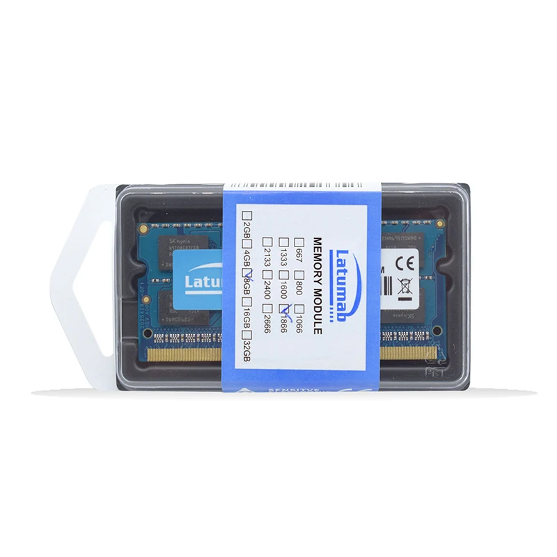 Оперативная память DDR3 Latumab 4 ГБ 8 1866 МГц 1600 1333 1066 для ноутбука 1 5 в 35 SODIMM модуль
