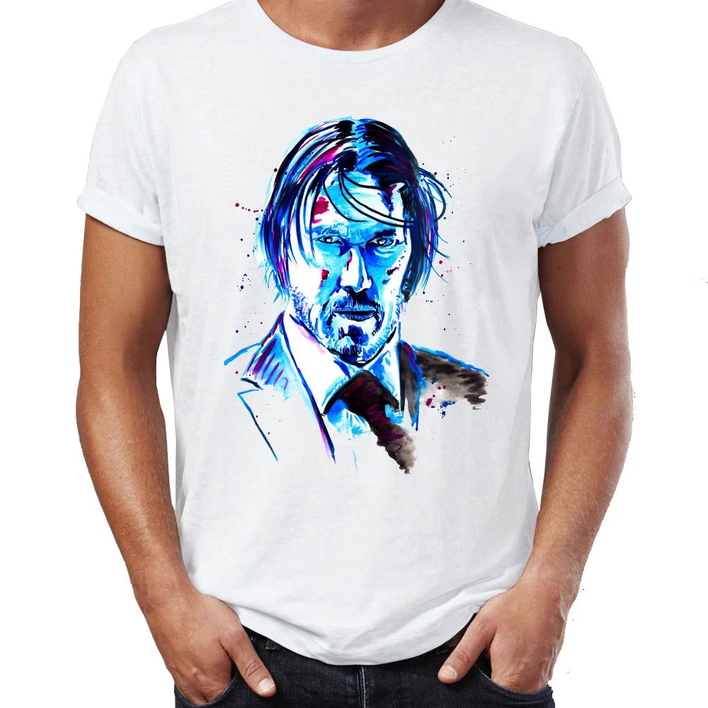 Летняя мужская футболка John Wick The Boogie Man Movie Badass крутые футболки топы Молодежные