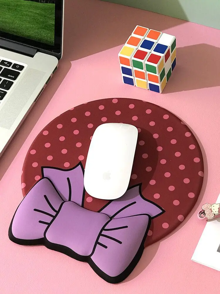 

Creative bow mouse pad wrist 3d memory foam hand rest cute cartoon girl ins wind office comfortable wrist