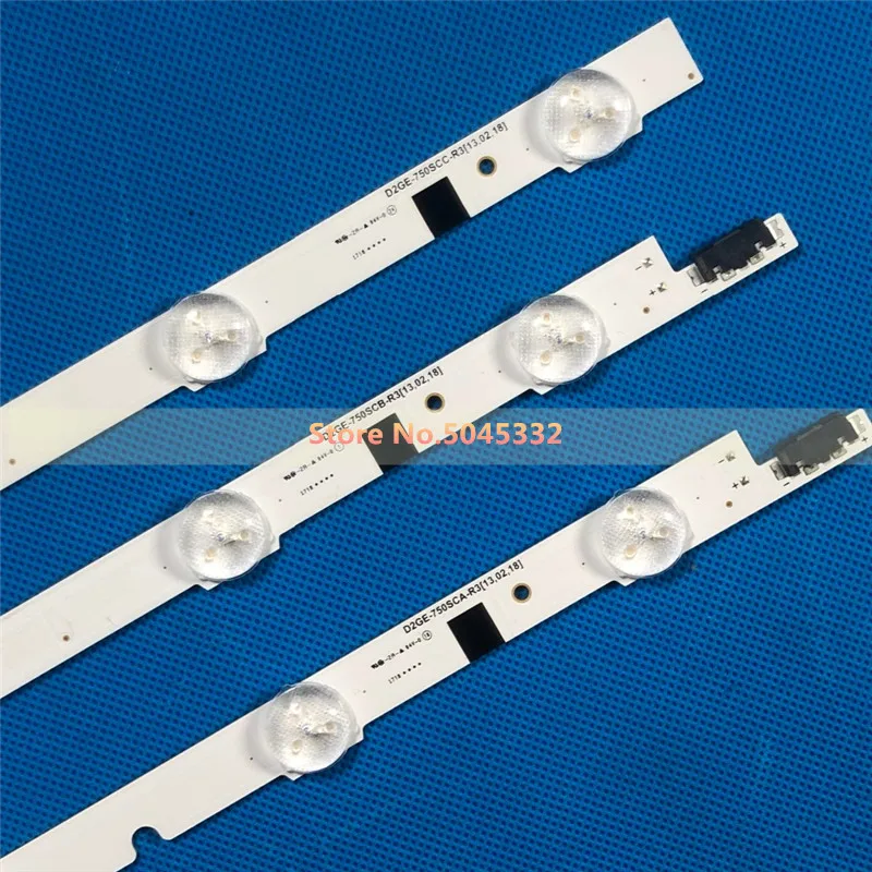 Светодиодный полоски 1 набор(36 шт)(L9A+ M6B+ R9C) для Samsung 7" ТВ LSF750HL02-A UE75F6400AW UE75F6375SB UE75F6400AK UN75F6400CF UA75F6400AM