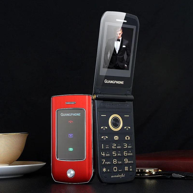 

Cross Border Foreign Trade Hot Selling E66S Elderly Flip Mobile Phone External Dual-Screen Dual Card Dual Standby Long-lasting S