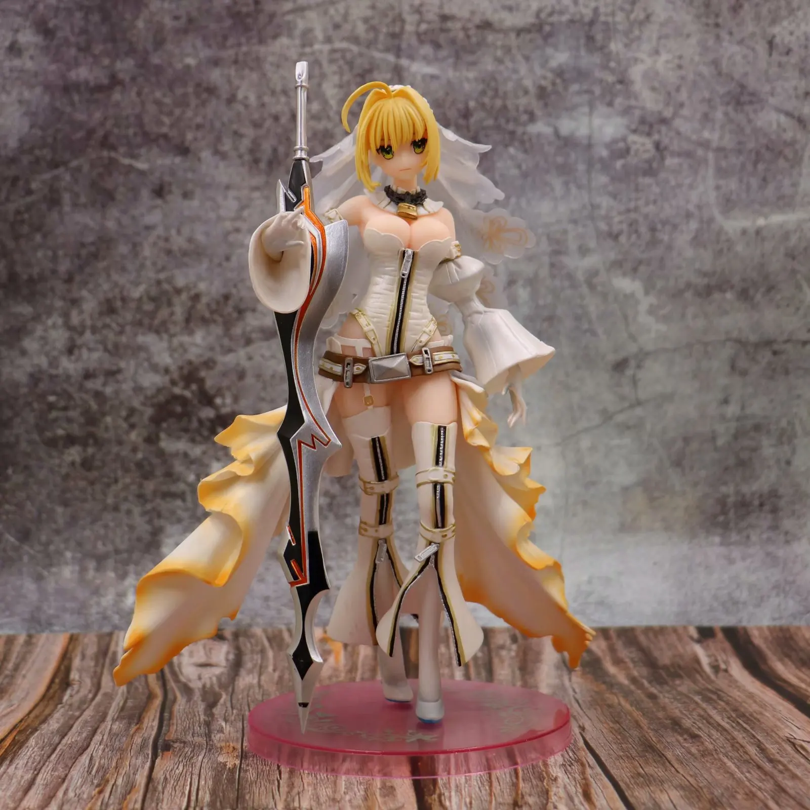 Fate/Grand ordersaber 2-Order Сетчатое свадебное платье невесты красочное свадебное платье Nero украшение гаражный комплект