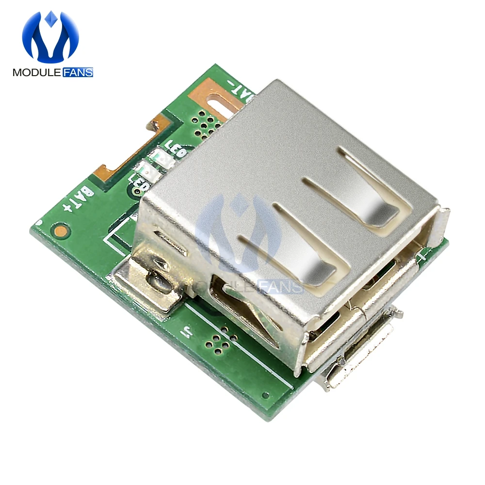 

5PCS MICRO USB Step Up Power Supply Module Lithium Battery Charging Protection Board Boost Converter LED Display DIY Charger 5V