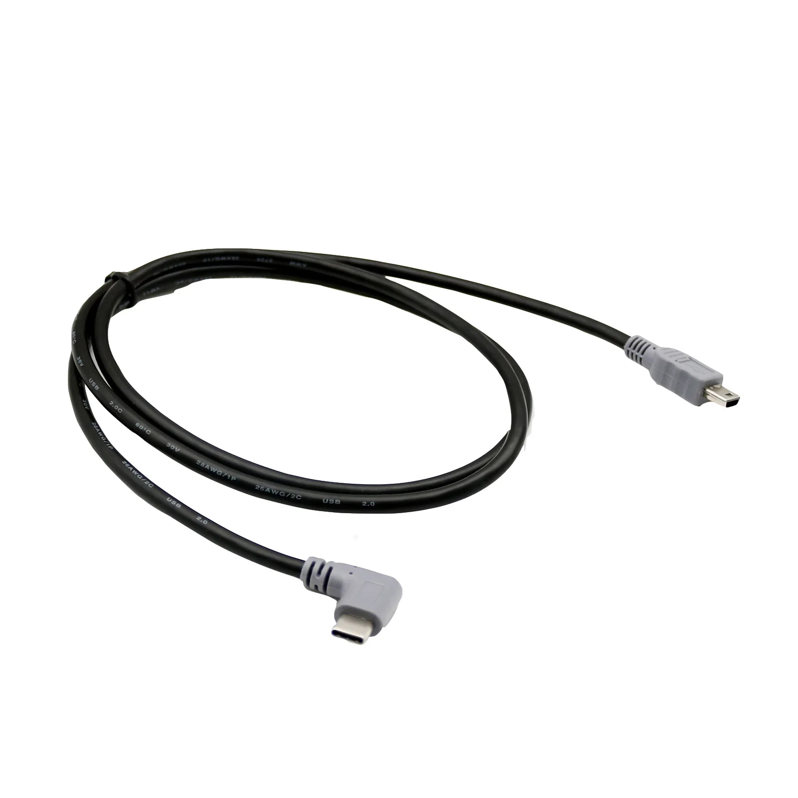 1x USB 3,1 type C Прямоугольный штекер для Mini/Micro/type C штекер для зарядки данных OTG соединительный кабель 1 м/3 фута - Цвет: Type C to Mini
