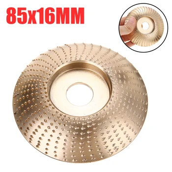 

85x16mm Wood Grinding Wheel Rotary Grinder Sanding Disc Tungsten Carbide Wood Carving Disc Tools For Angle Grinder