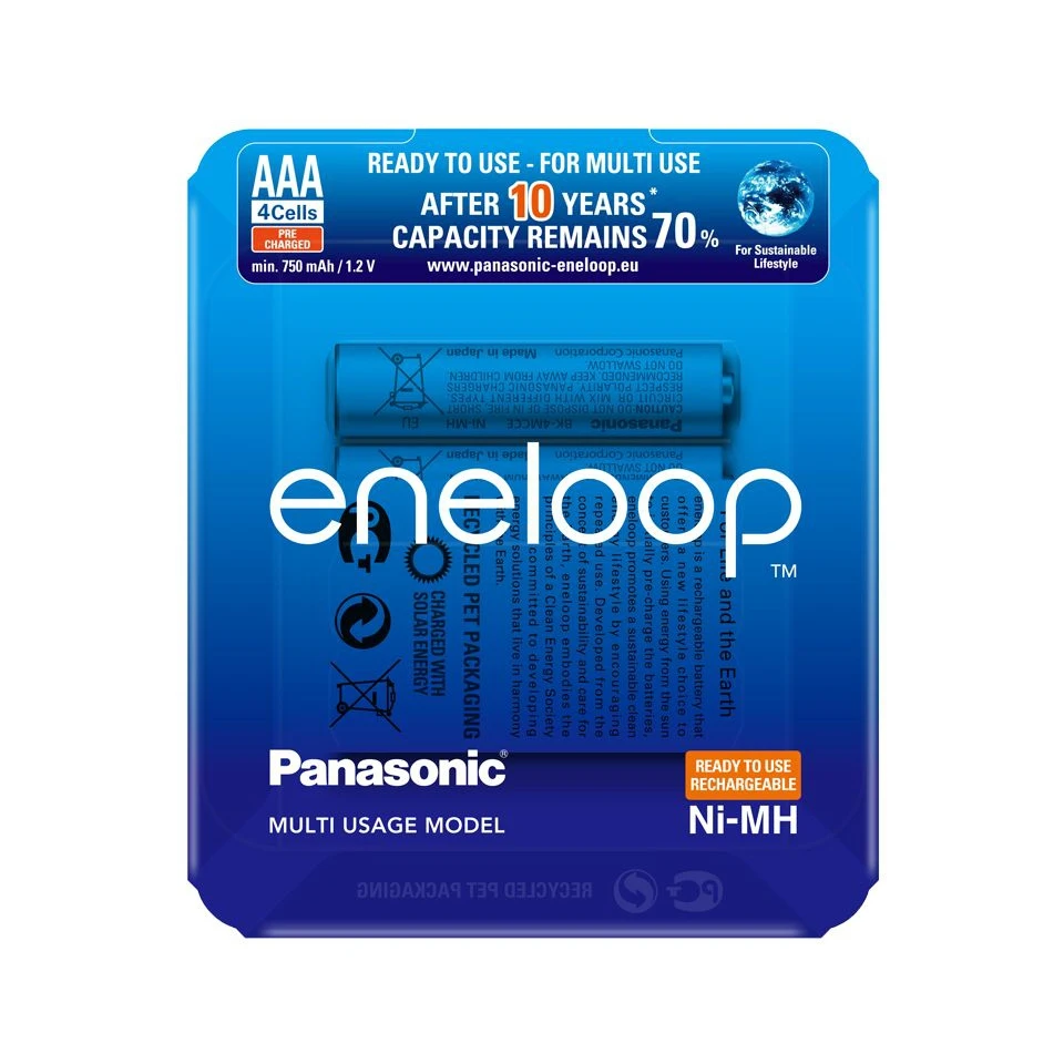 Аккумуляторы Panasonic eneloop(AAA) BK-4MCCE/4LE