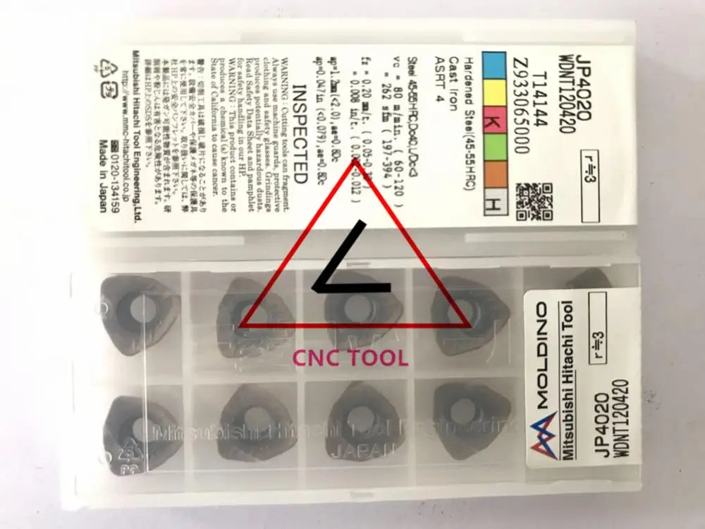 

WDNT120420 JP4020 10pcs Hitachi high cutting performance CNC indexable inserts