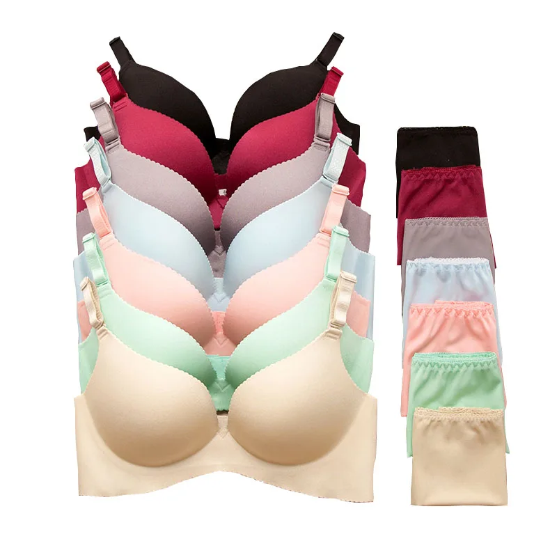 Комплект Бесшовного нижнего белья с эффектом пуш-ап цельный сексуальный