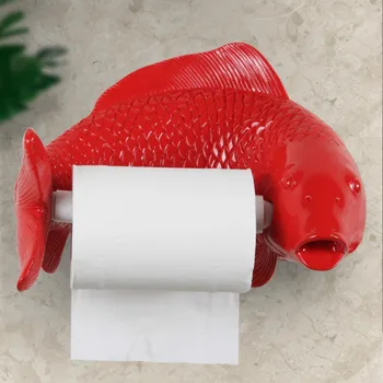 

CREATIVE PERSONALITY TOILET PAPER TOWEL RACK WALL HANGING BATHROOM CUTE HOUSEHOLD TOILET PAPER RACK WITHOUT PUNCHING DECORATION