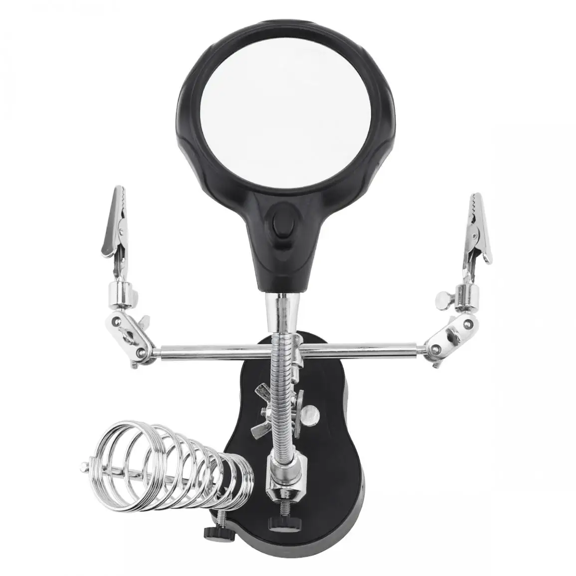 Adjustable 3.5X 12X Helping Hand Clip LED Light Magnifying Glass Lens Desk Desktop Table Magnifier Lamp Loupe Solder Iron Stand Adjustable 3.5X 12X Helping Hand Clip LED Light Magnifying Glass Lens Desk Desktop Table Magnifier Lamp Loupe Solder Iron Stand