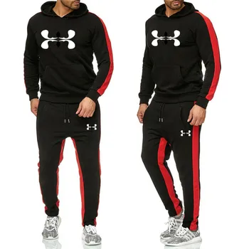 

Men's sportswear suit autumn and winter 2019 men's casual sportswear men's 2-piece set of Sweatshirt + sweatpants suit