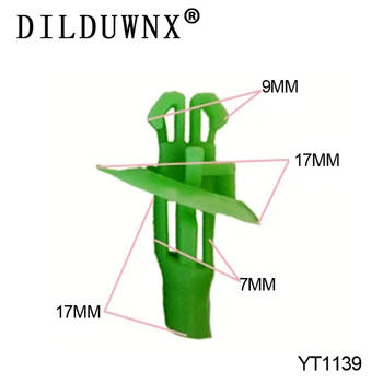 

DILDUWNX Car Fastener Clip for Toyota Car Foliage Fixed Buckle 100 pcsYT-1139 Car Repair Rivet Clip
