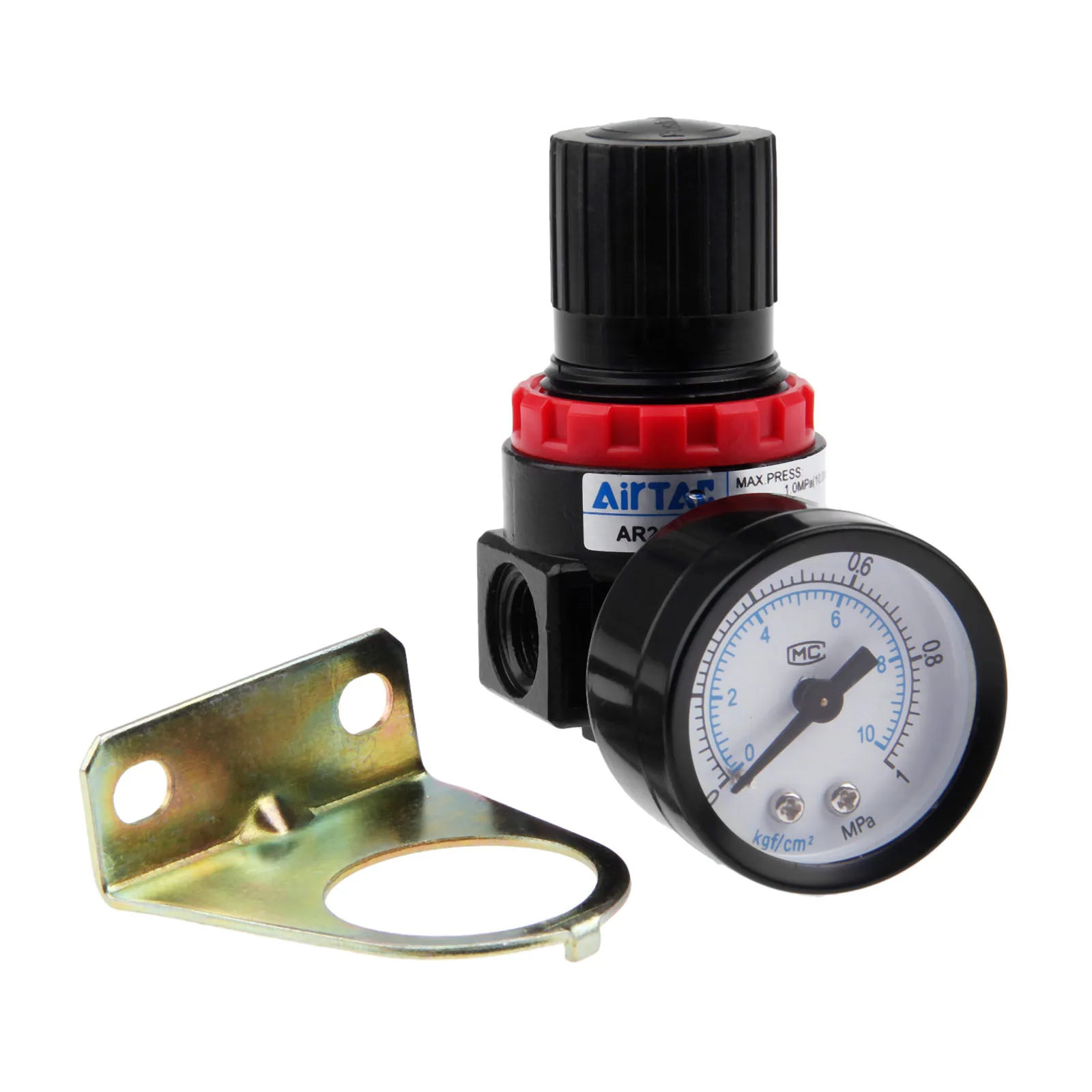

1pc AR2000 G1/4" Pneumatic Parts Air Control Compressor Relief Regulating Pressure Regulating Valve AR-2000 Mechanical Hardware